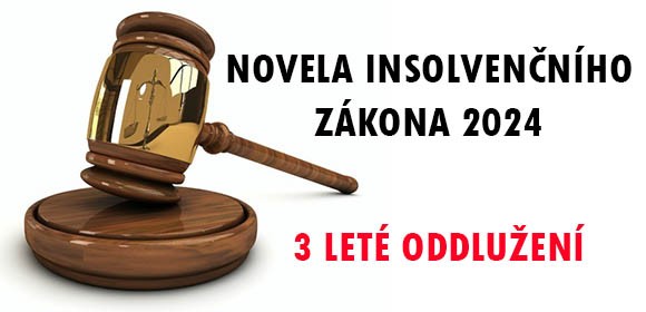 Novela insolvenčního zákona 2024 – 3 leté oddlužení